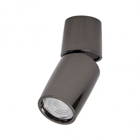 Foco de superficie LED, Serie NC1801-M, armazón de aluminio en acabado negro grafito, 1xGU10, orientable.