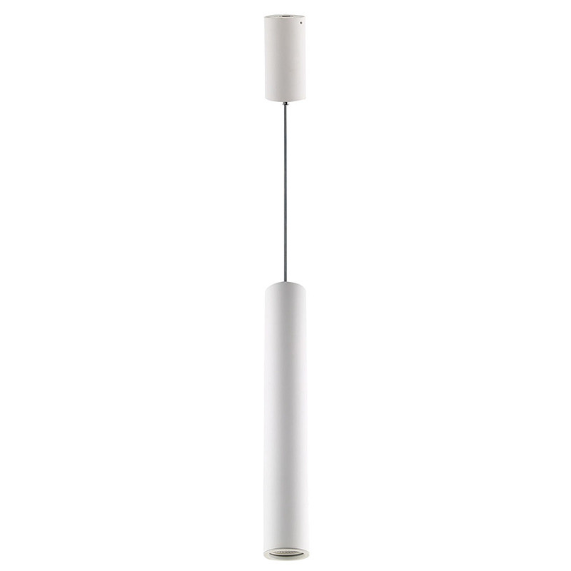 Colgante moderno LED, Serie NC2188, armazón de aluminio en acabado blanco texturizado, 1xGU10.