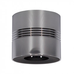 Foco de superficie LED, Serie NC1747, armazón metálico en acabado cromo brillo y negro, 1xGU10.