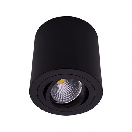 Foco de superficie LED, Serie NC1464-R95-CF, armazón metálico en acabado negro texturizado, 1xGU10. Orientable