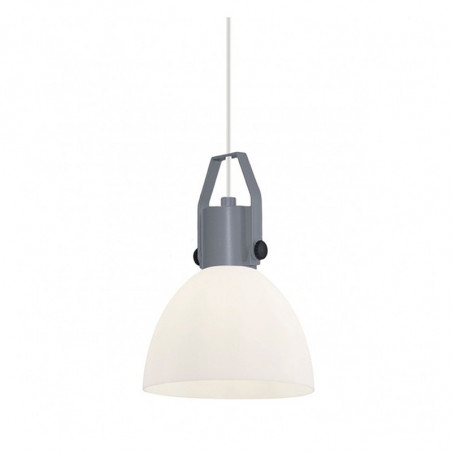 Lámpara de techo colgante moderno, Serie Sendai, armazón metálico en acabado gris, 1 luz