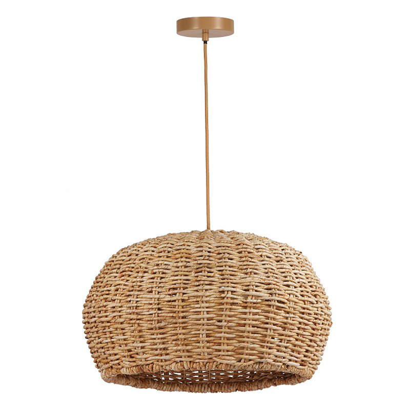 Lámpara de techo colgante moderno, Serie Nest, elaborada de manera artesanal con ratán natural.