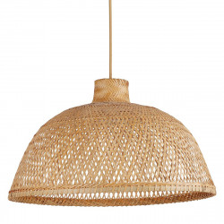 Lámpara de techo colgante moderno, Serie Tan, de diseño ligero y natural. Su pantalla de fibras de bambú
