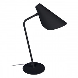 Lámpara de sobremesa moderno, Serie Lisboa, estructura metálica en acabado negro arenado, 1 luz.