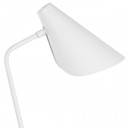 Lámpara de sobremesa moderno, Serie Lisboa, estructura metálica en acabado blanco arenado, 1 luz.