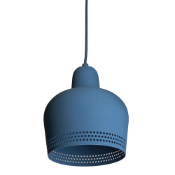 Lámpara de techo colgante moderno, Serie Isa, estructura metálica en acabado azul añil mate, 1 luz.