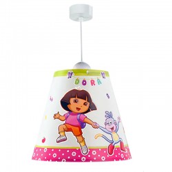 Lámpara de techo colgante infantil Dora La Exploradora de pantalla
