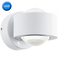 Aplique de pared, iluminación LED integrada, en acabado blanco, Serie ONO. Da una iluminación indirecta