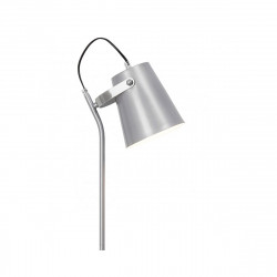 Lámpara Pie de Salón, Serie Lupen, estructura metálica en acabado plata, con elementos en acabado cromo brillo, 1 luz.