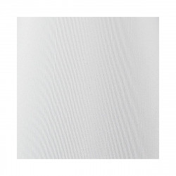 Pantalla para lámpara, Serie Empir Hilo, aro inferior E14, Ø 15 cm de tela en acabado blanco.
