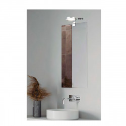 Aplique de pared para baño, Serie Tinao, estructura metálica en acabado cromo brillo, LED integrado 7W