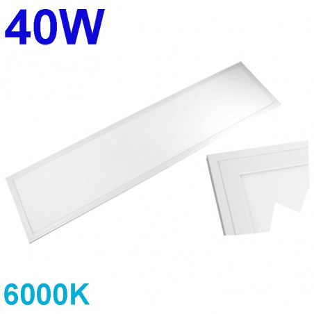 57-LED-PLF30120-40W - Panel LED blanco rectangular 30x120 cm, 40W