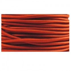 Cable textil plancha + PVC 2x0.75 Manguera redonda, en acabado caldera.