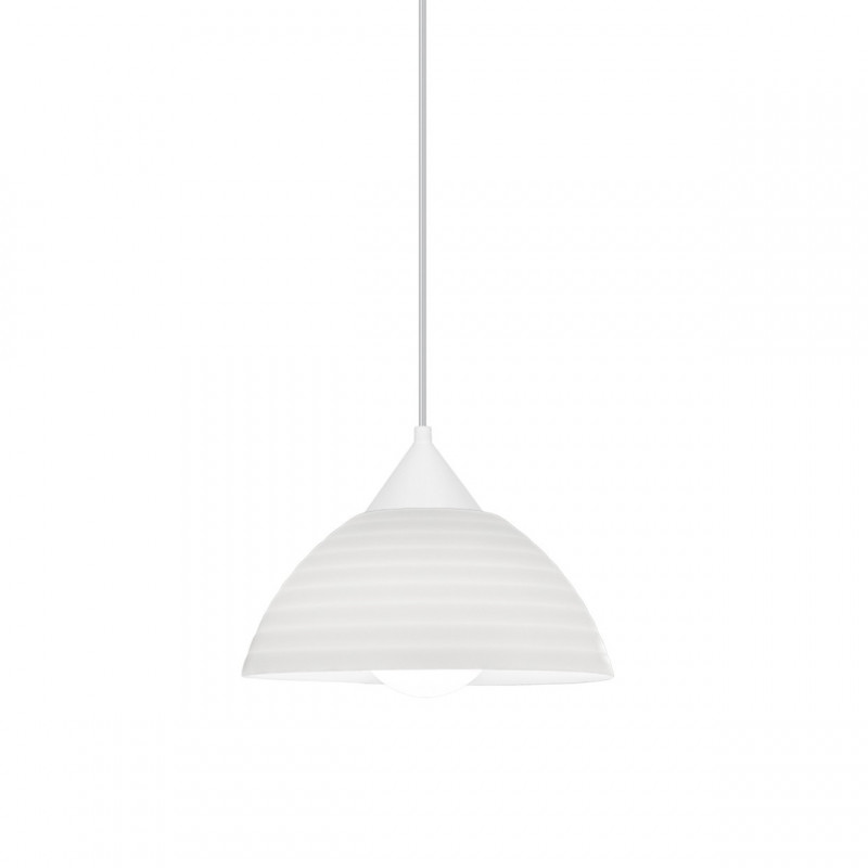 Lámpara de techo colgante moderno, Serie Kopen, pendel de plástico, 1 luz E27, con pantalla Ø 25 cm