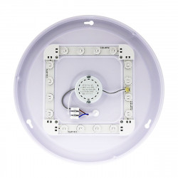 Lámpara Plafón moderno LED, Serie Circular Ice, estructura metálica, iluminación LED integrada, 36W