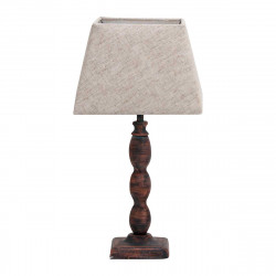 Lámpara de Sobremesa Moderno, Serie Gurami, en color marrón rústico de estilo clásico, sencillo y elegante, 1 luz E27