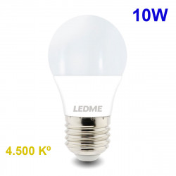 Bombilla LED Estándar A60 E27, 10W 820lúmenes 4.500 Kº, 330º de apertura.