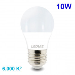 Bombilla LED Estándar A60 E27, 10W 820lúmenes 6.000 Kº, 330º de apertura.