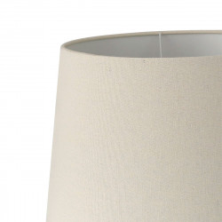 Lámpara de Sobremesa Moderno, Serie PEARL, acabado cuero. Realizado en metal y material textil.