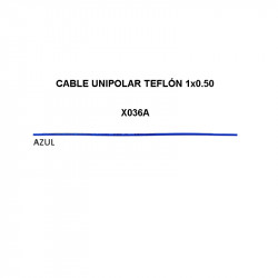 Cable unipolar teflón azul 1x0.50