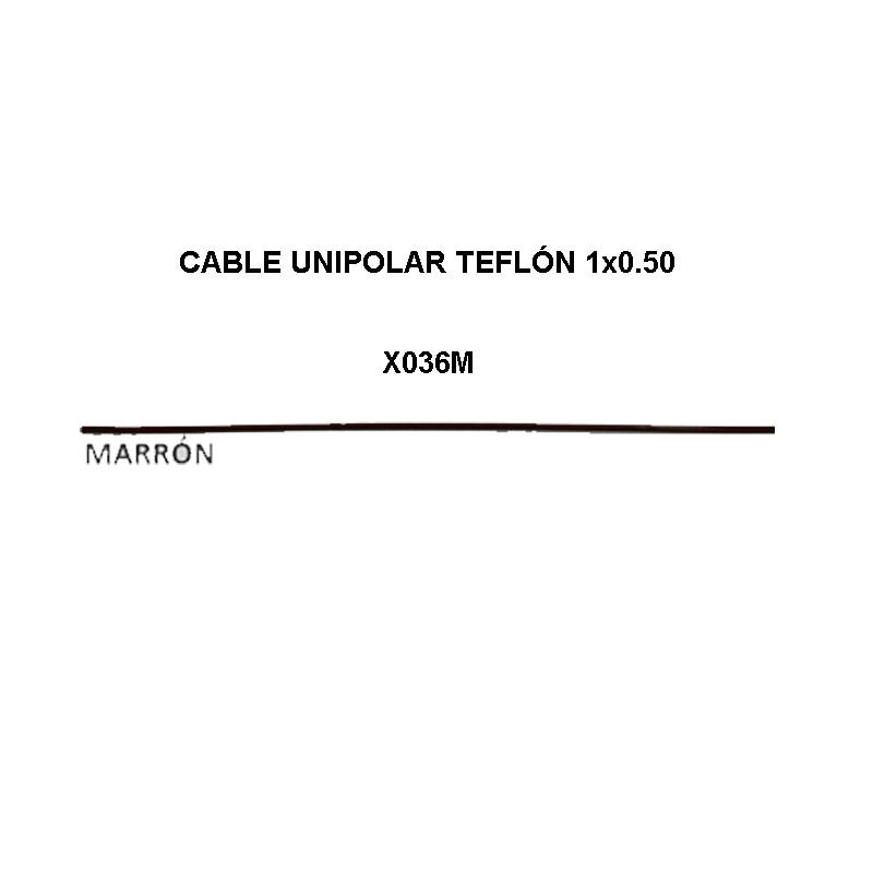 Cable unipolar teflón marrón 1x0.50