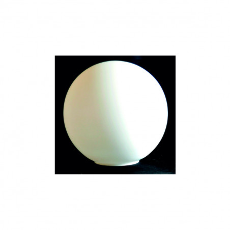 Tulipa para lámpara. Bola de cristal, en acabado opal mate. Ø 140 mm. Boca Ø 55 mm.