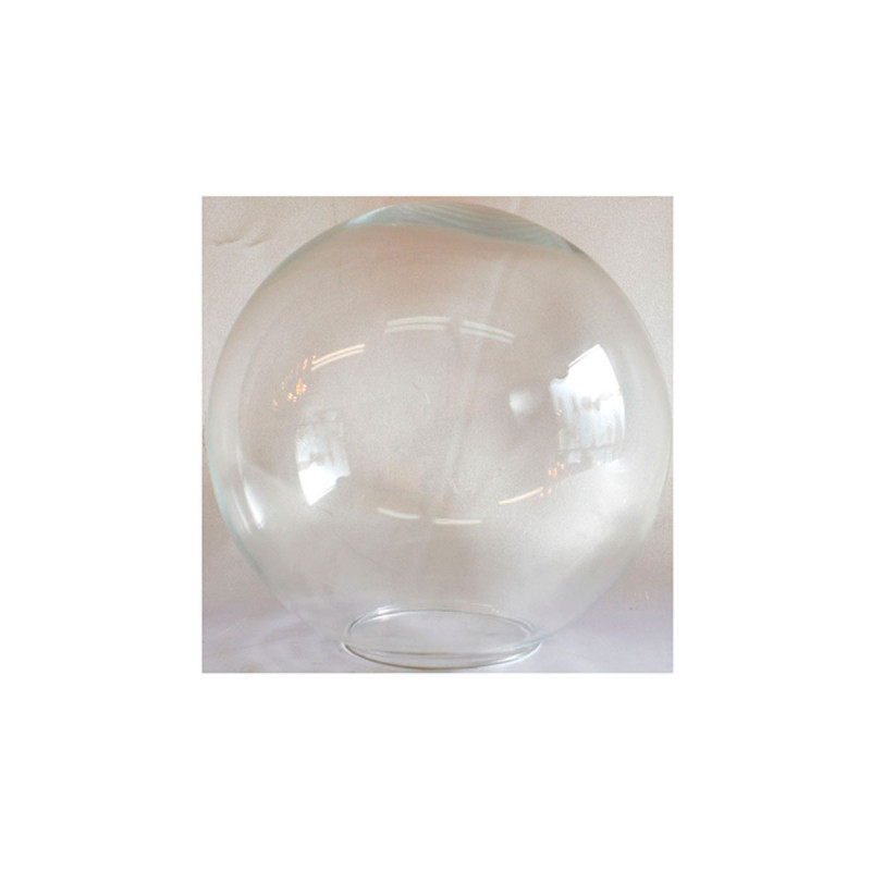Tulipa para lámpara. Bola de cristal transparente Ø 300 mm. Boca 95 mm.