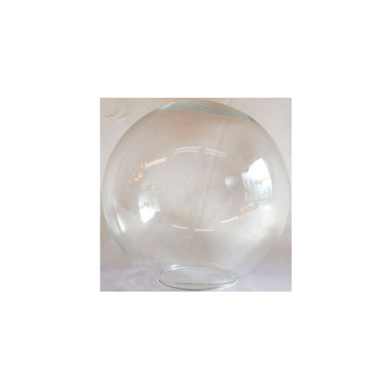 Tulipa para lámpara. Bola de cristal transparente Ø 200 mm. Boca 85 mm.