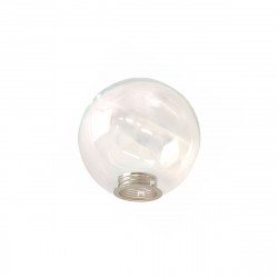 Tulipa para lámparas. Bola de cristal transparente con rosca E14. Ø 120.