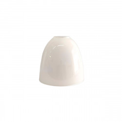 Tulipa para lámparas. Colgante de cristal campana oval en acabado opal. 150x150 mm. Boca Ø 50 mm.