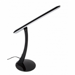 Lámpara Flexo moderno LED, Serie Brisa, con LED INTEGRADO realizado en policarbonato de color negro.