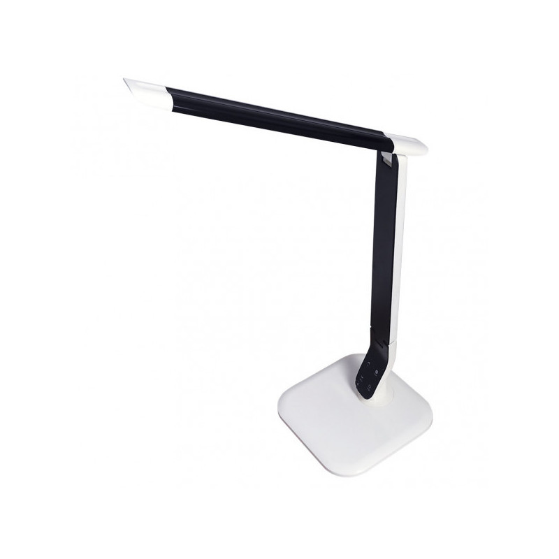 Lámpara Flexo moderno LED, Serie Euclasa, en color negro/blanco. Realizado en ABS, de diseño moderno.