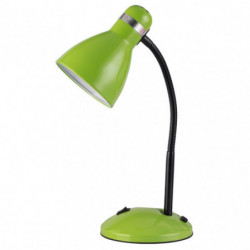 Lámpara Flexo infantil, Serie Lazulita, de color verde. De diseño sencillo realizado en metal.
