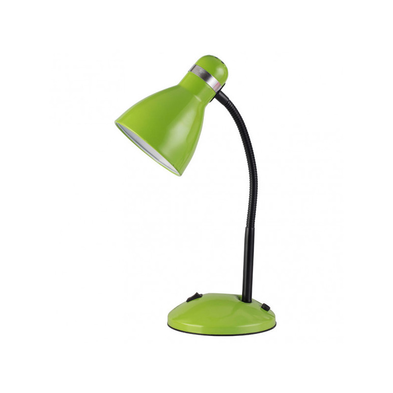 Lámpara Flexo infantil, Serie Lazulita, de color verde. De diseño sencillo realizado en metal.