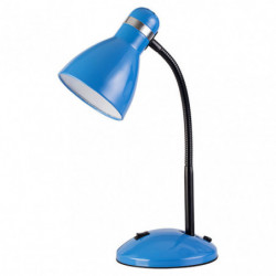 Lámpara Flexo infantil, Serie Lazulita, de color azul. De diseño sencillo realizado en metal.