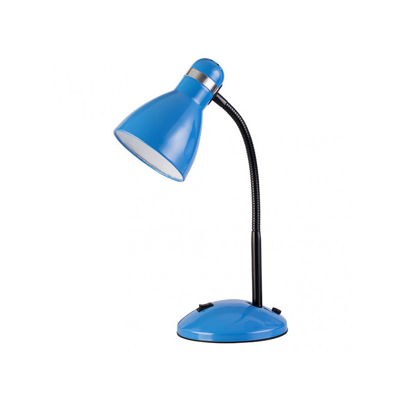 Lámpara Flexo infantil, Serie Lazulita, de color azul. De diseño sencillo realizado en metal.