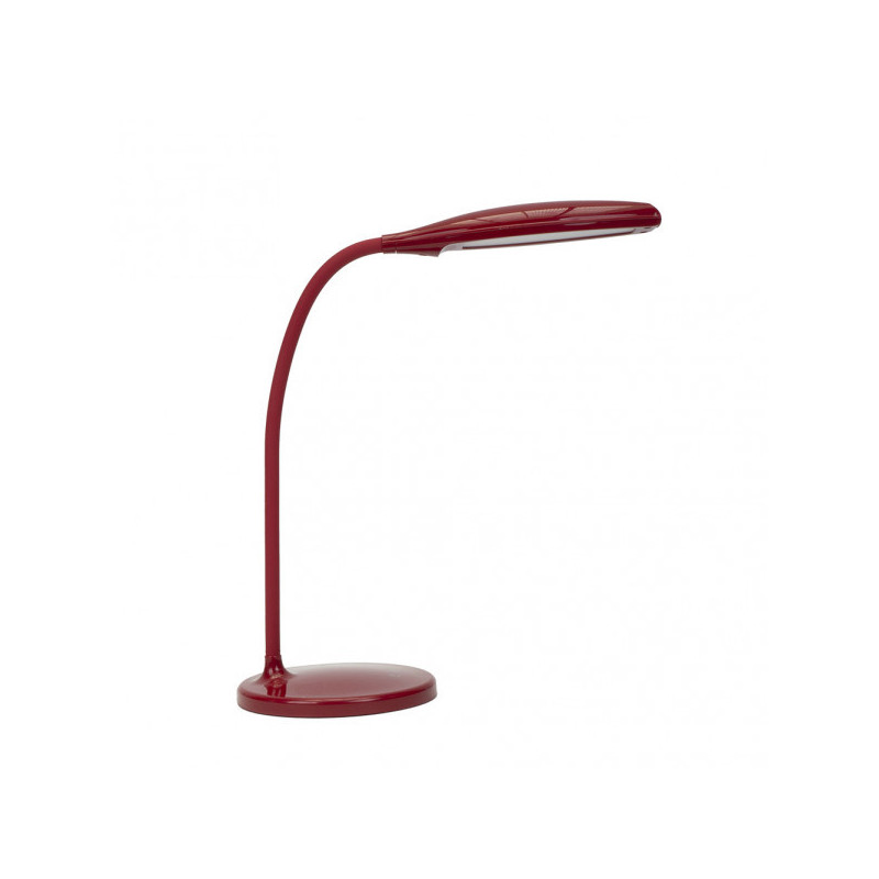 Lámpara Flexo infantil, Serie Turmalita, en color rojo. Realizado en ABS y policarbonato, flexible y orientable.