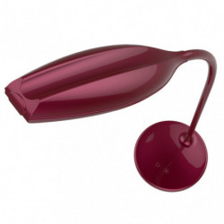 Lámpara Flexo infantil, Serie Turmalita, en color rojo. Realizado en ABS y policarbonato, flexible y orientable.