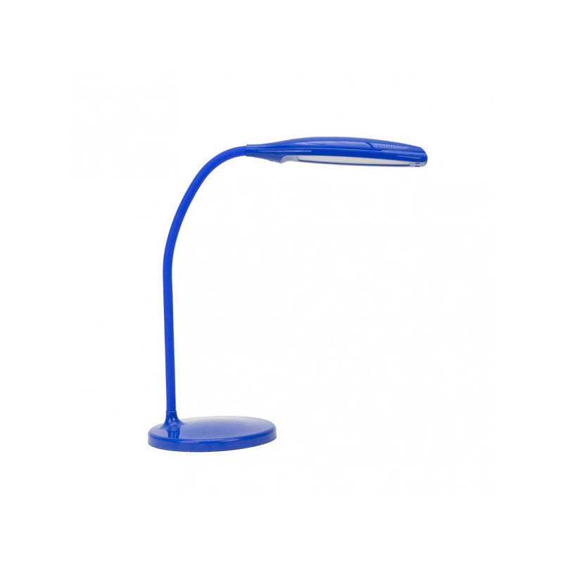 Lámpara Flexo infantil, Serie Turmalita, en color azul. Realizado en ABS y policarbonato, flexible y orientable.