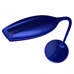 Lámpara Flexo infantil, Serie Turmalita, en color azul. Realizado en ABS y policarbonato, flexible y orientable.