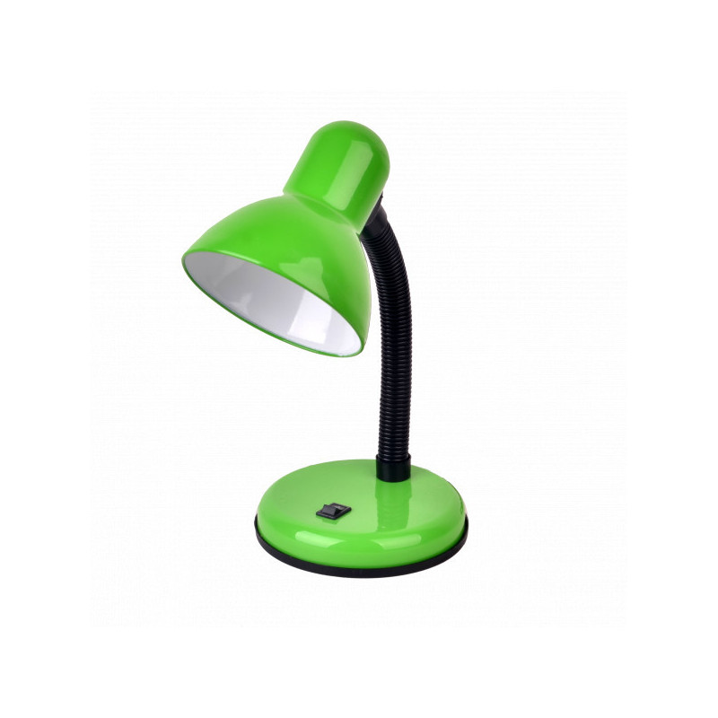 Lámpara Flexo infantil, Serie Yodo, estructura metálica en acabado verde, 1 luz E27.