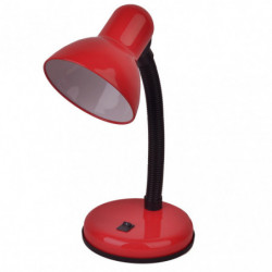 Lámpara Flexo infantil, Serie Yodo, estructura metálica en acabado rojo, 1 luz E27
