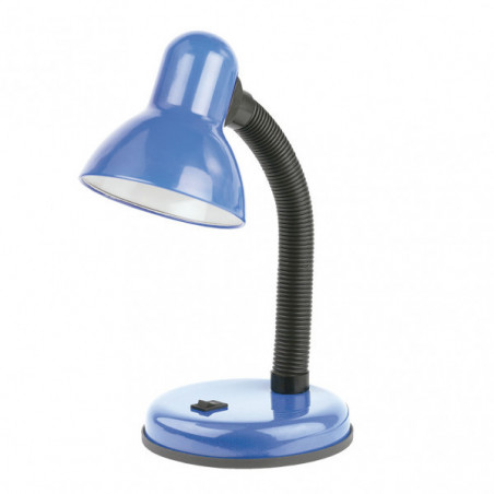 Lámpara Flexo infantil, Serie Yodo, estructura metálica en acabado azul, 1 luz E27.
