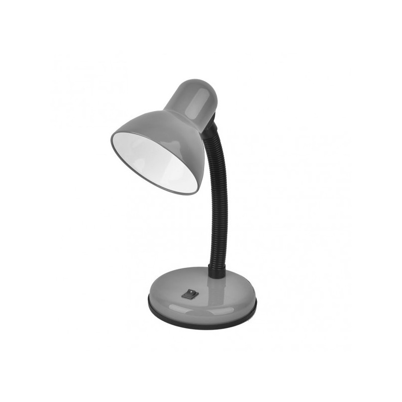 Lámpara Flexo infantil, Serie Yodo, estructura metálica en acabado gris, 1 luz E27.