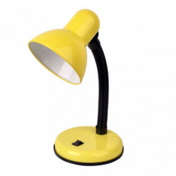Lámpara Flexo infantil, Serie Yodo, estructura metálica en acabado amarillo, 1 luz E27.