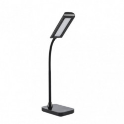Lámpara Flexo moderno LED, Serie Oliver, en color negro. Realizado en metal, acrílico y ABS.