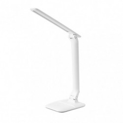 Lámpara Flexo moderno LED, Serie Shein, en color blanco con TECNOLOGÍA LED INTEGRADO.