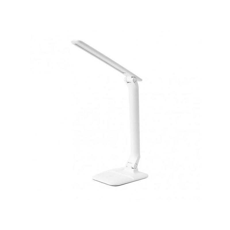 Lámpara Flexo moderno LED, Serie Shein, en color blanco con TECNOLOGÍA LED INTEGRADO.