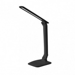 Lámpara Flexo moderno LED, Serie Shein, en color negro con TECNOLOGÍA LED INTEGRADO. Realizado en ABS.