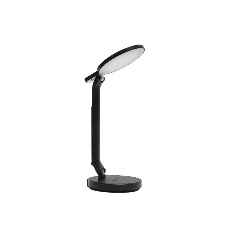 Lámpara Flexo moderno LED, Serie WOKU, en color negro con TECNOLOGÍA LED INTEGRADO. Realizado en ABS.